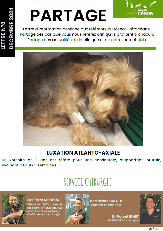 Partage 8 page 1 Luxation Atlanto-axiale